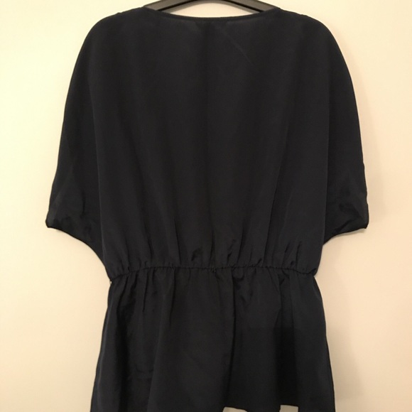 navy banana republic peplum top - Picture 3 of 4